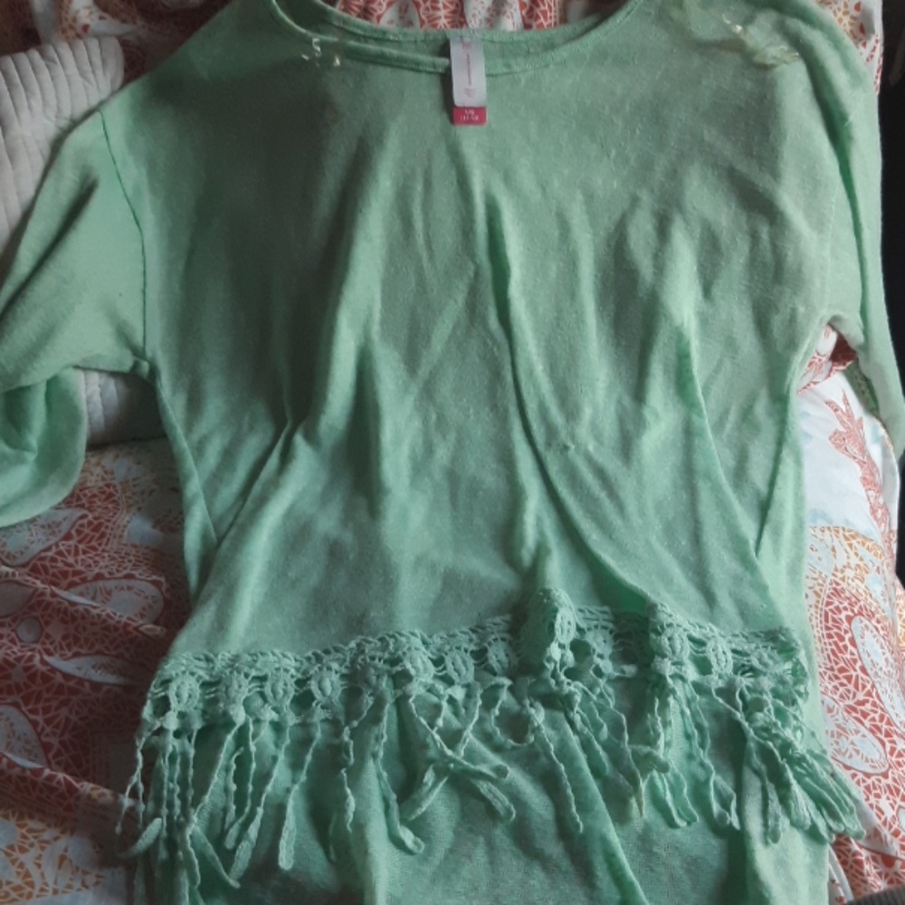 Blue minty sleeve